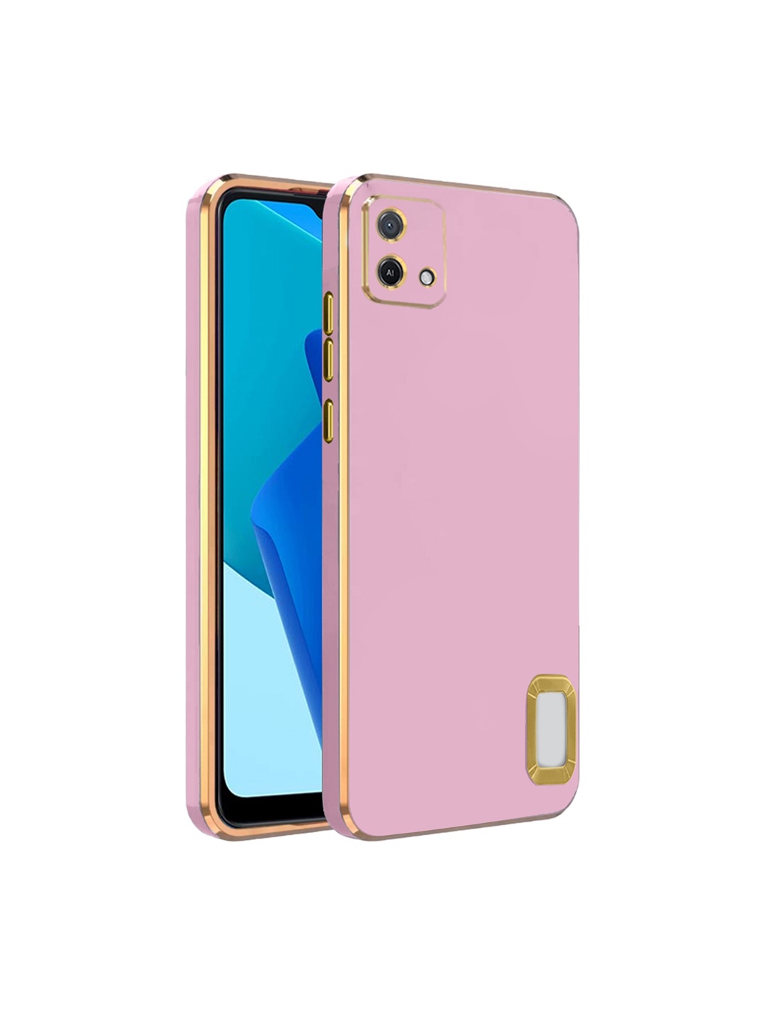 

Karwan Oppo A16 K Camera Protection Phone Back Cover, Pink