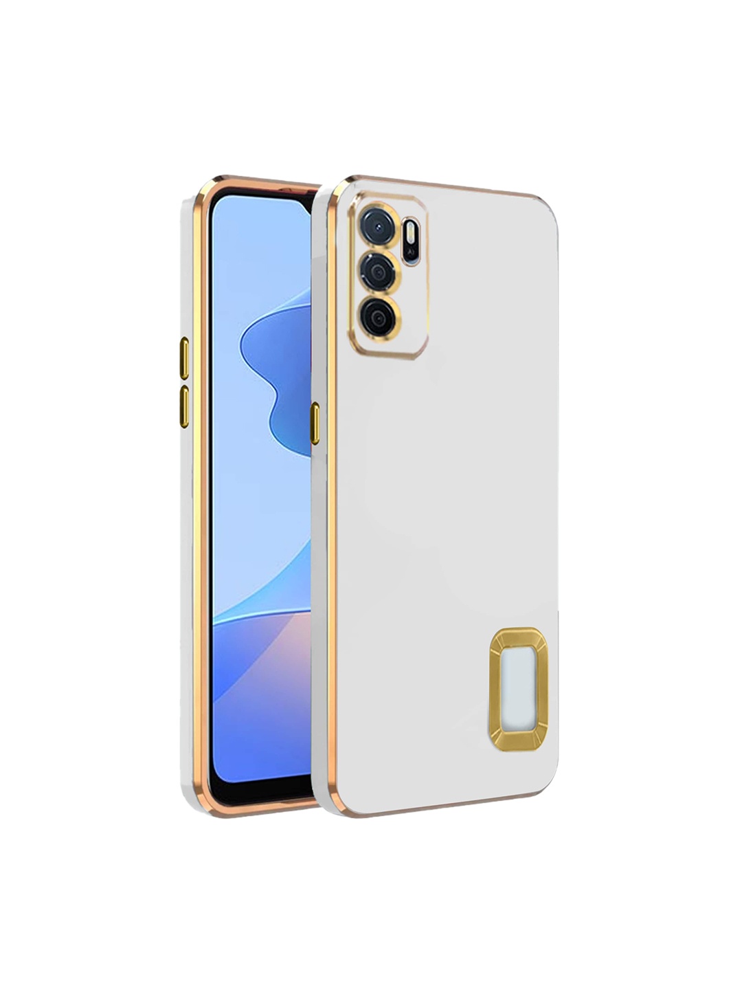 

Karwan Camera Protection Oppo A 16 Back Case, White