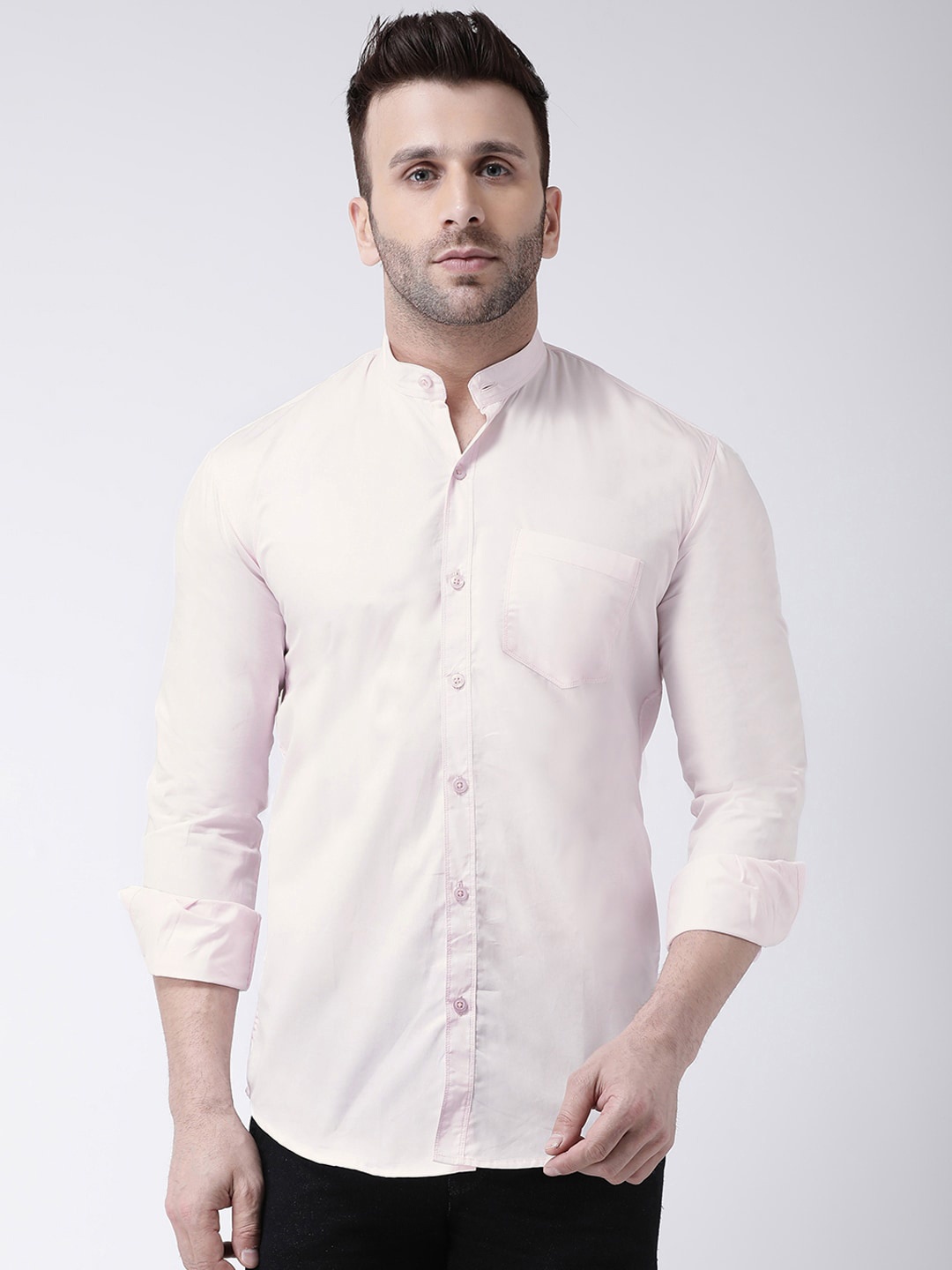 

Hangup Slim Fit Pure Cotton Casual Shirt, Pink