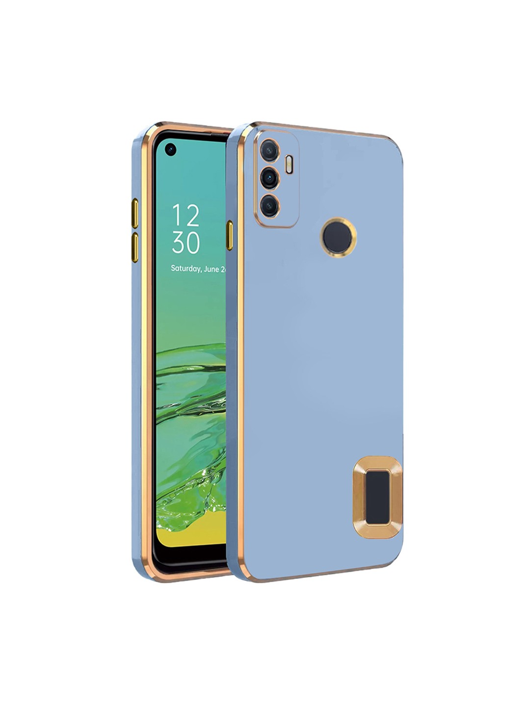 

Karwan Camera Protection Oppo A 33 Back Case, Blue