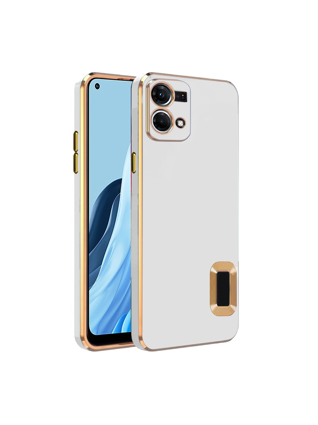 

Karwan Camera Protection Oppo F21 Pro Back Case, White