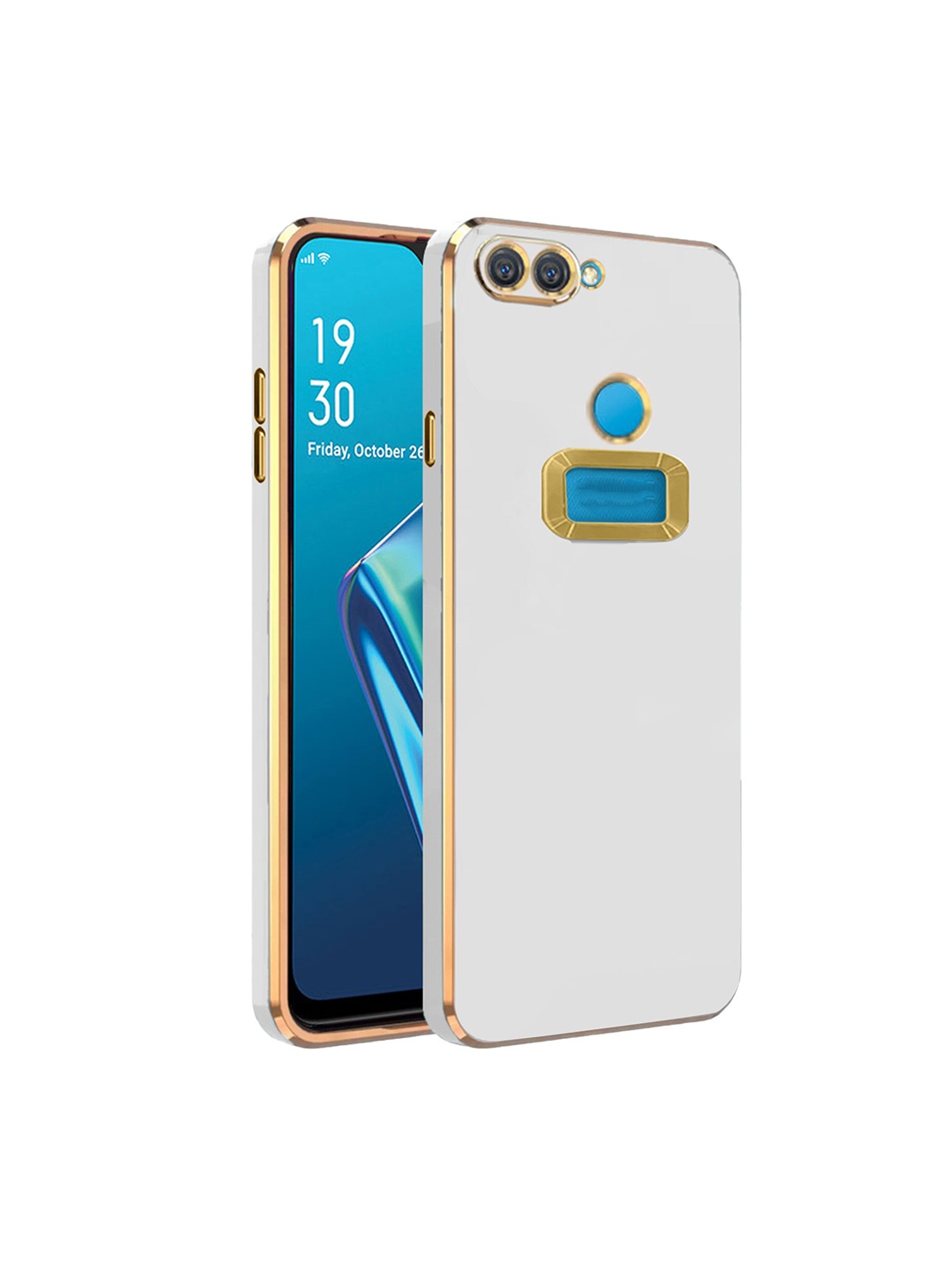 

Karwan Camera Protection Oppo A 12 Back Case, White