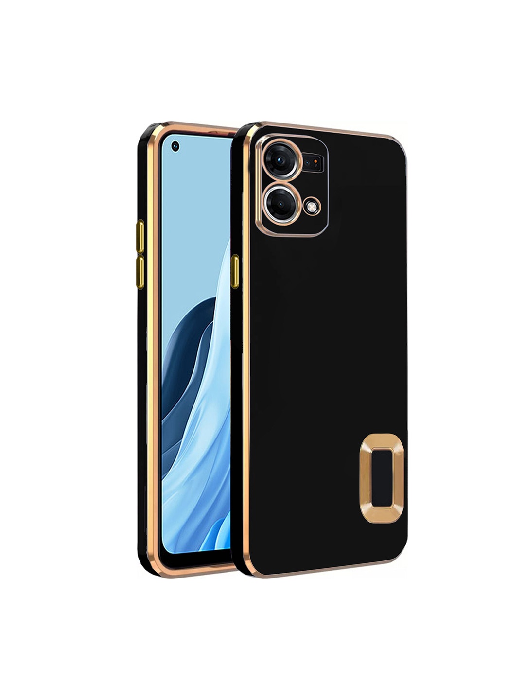

Karwan Camera Protection Oppo F21 Pro Back Case, Black
