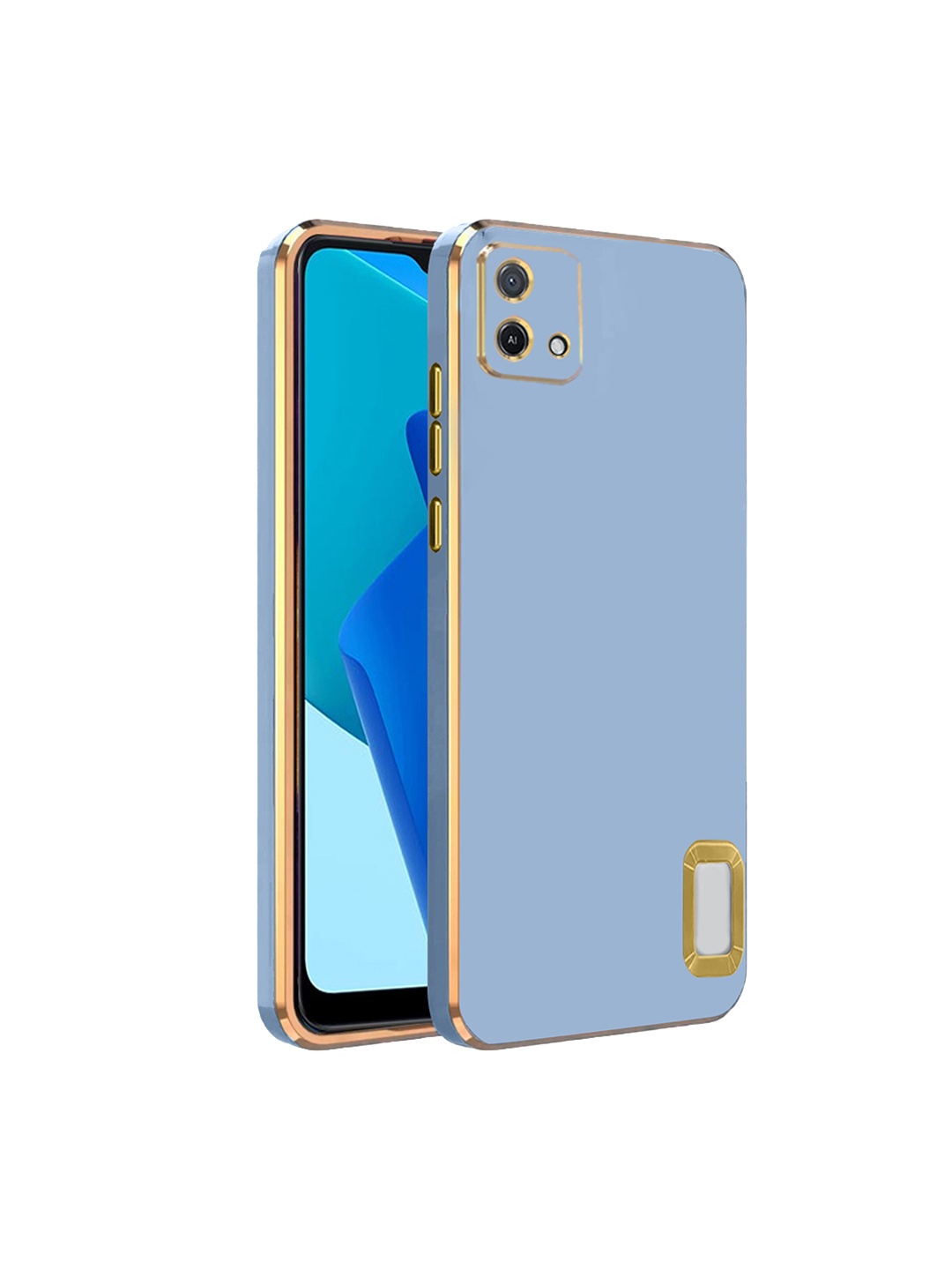 

Karwan Oppo A 16K Camera Protection Phone Back Cover, Blue