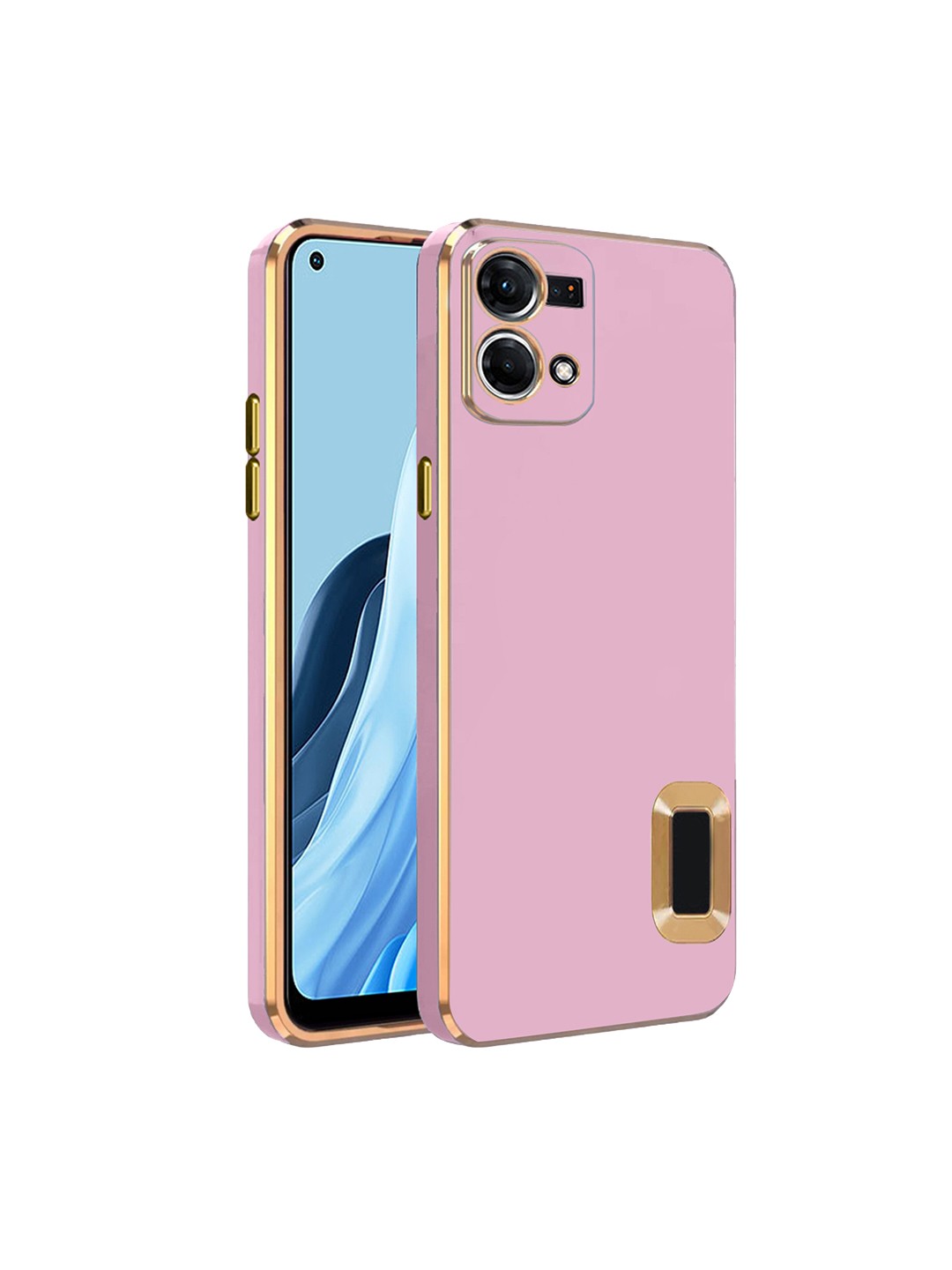 

Karwan Oppo F21 Pro 4G Sweat-Proof Compatible Phone Back Cover, Pink