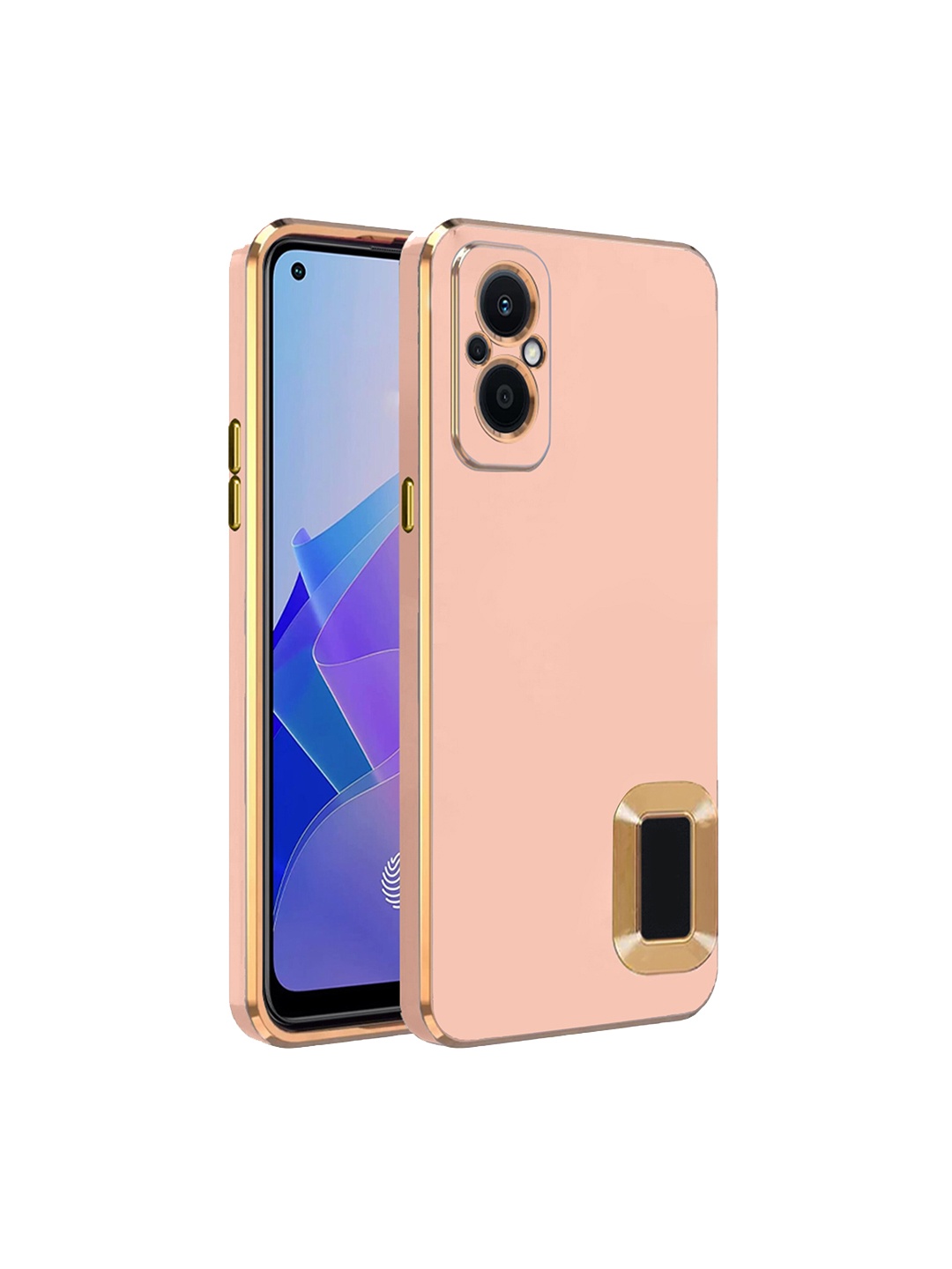

Karwan Oppo F21 Pro 5G Camera Protection Phone Back Cover, Peach