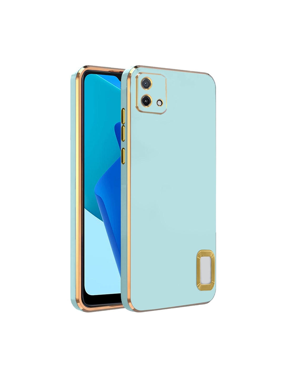 

Karwan Camera Protection Oppo A 16K Phone Back Cover, Sea green