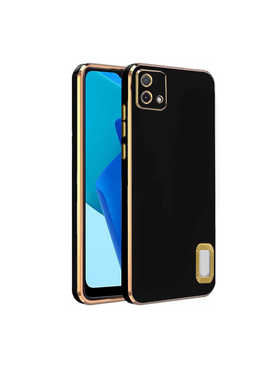 

Karwan Camera Protection Oppo A16K Phone Back Cover, Black