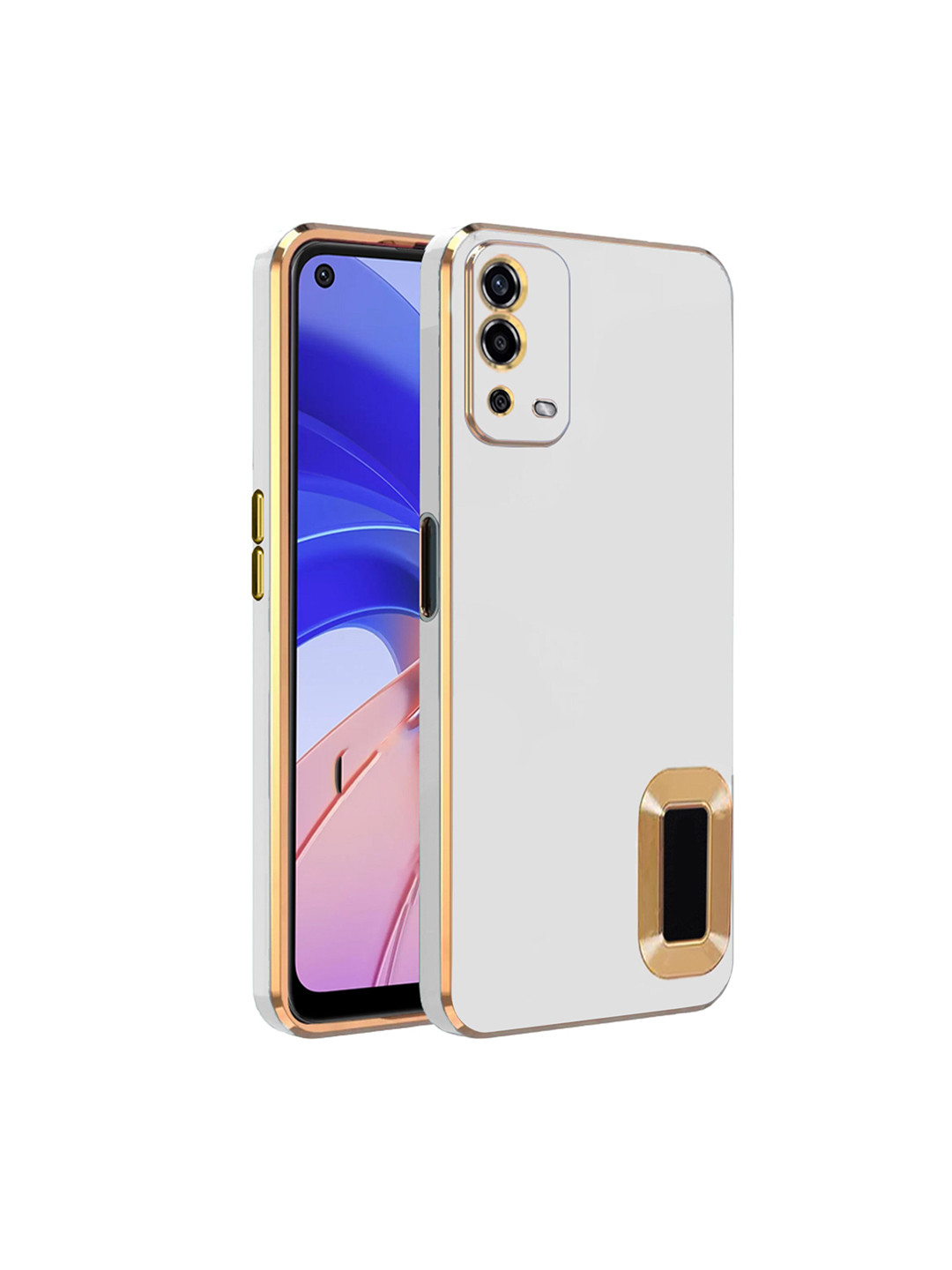 

Karwan Camera Protection Oppo A54 Phone Back Cover, White