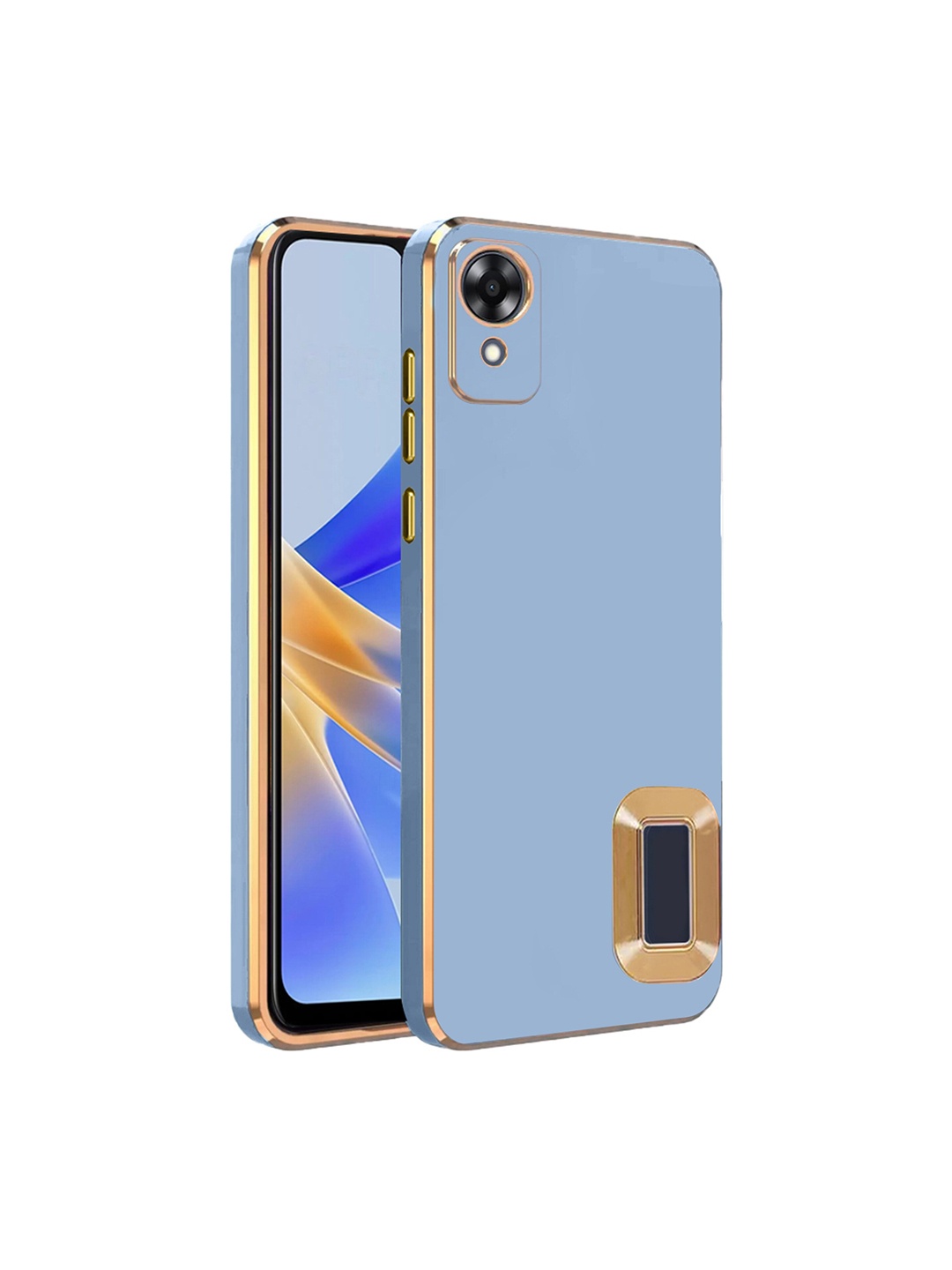 

Karwan Camera Protection Oppo A 17K Phone Back Cover, Blue