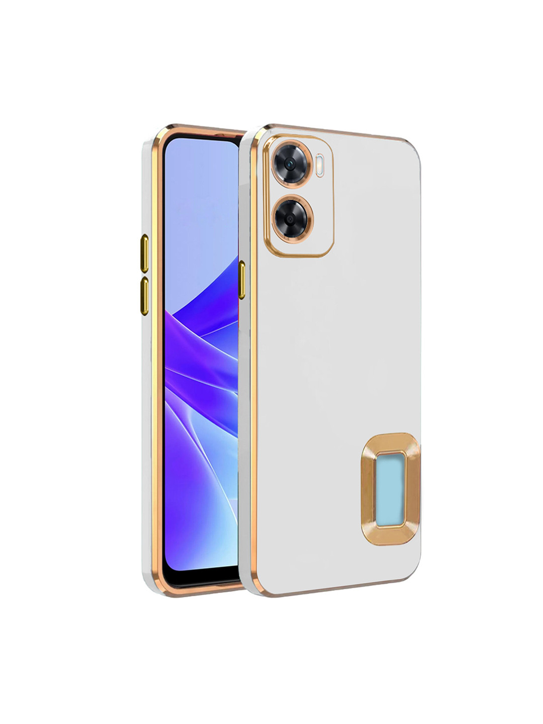 

Karwan Camera Protection Oppo A77 Phone Back Cover, White