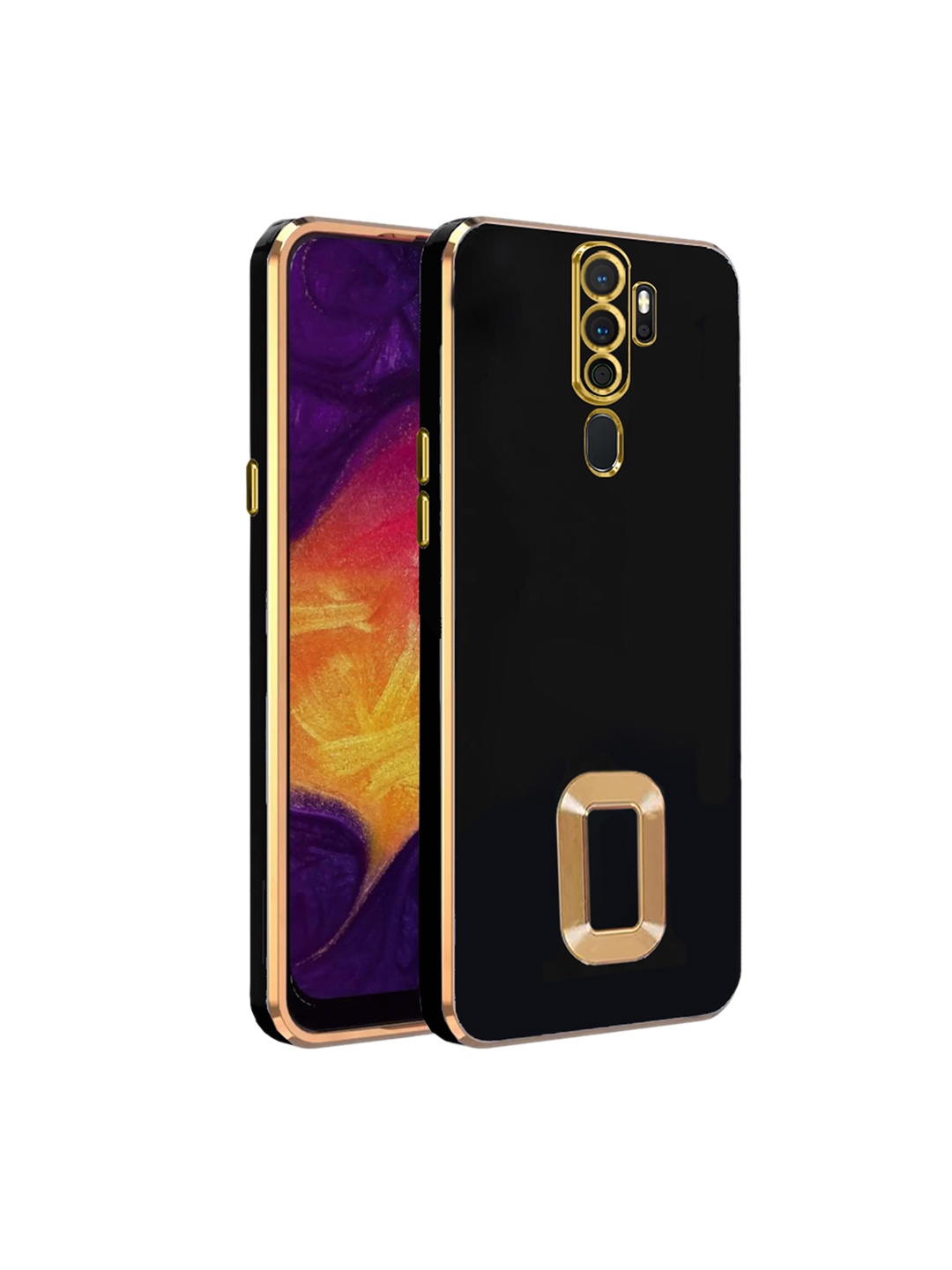 

Karwan Camera Protection Oppo A5 2020 Phone Back Cover, Black