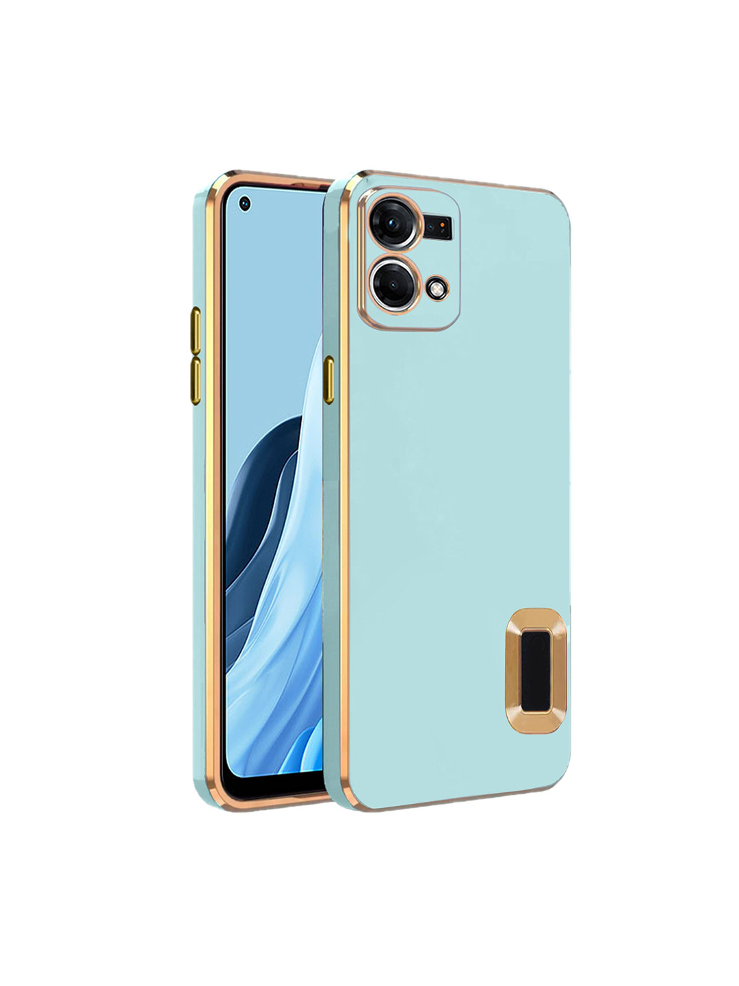 

Karwan Oppo RENO 7 4G Sweat-Proof Compatible Phone Back Cover, Green