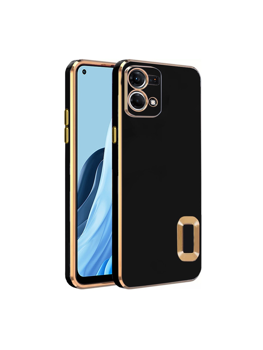 

KARWAN Sweat-Proof Oppo Reno 7 4G Phone Back Cover, Black