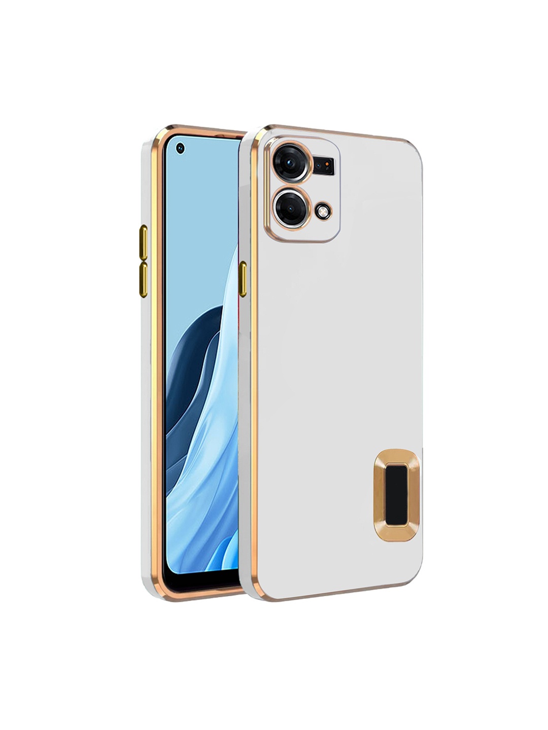 

Karwan Oppo Reno 7 4G Camera Protection Back Case, White