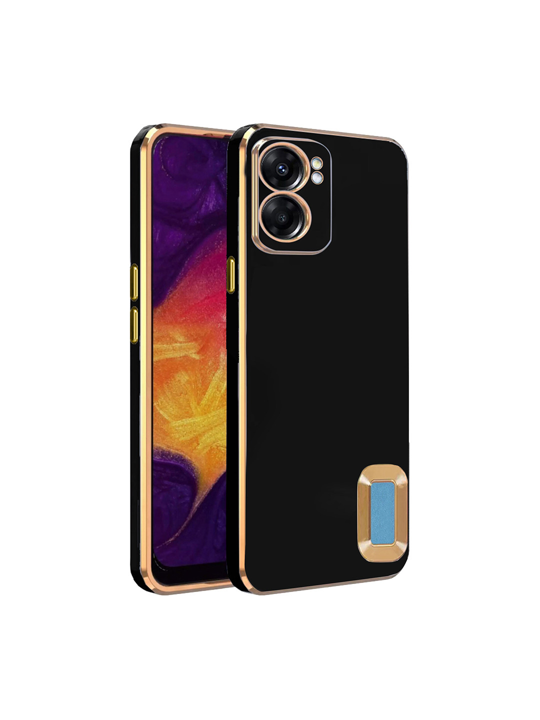 

Karwan Camera Protection Oppo K10 5G Phone Back Cover, Black