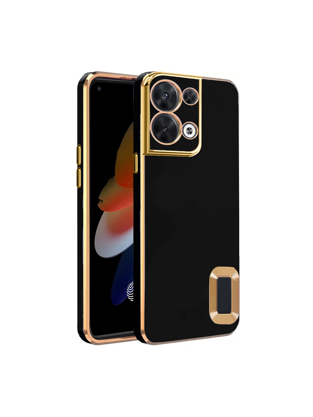 

KARWAN Sweat-Proof Oppo Reno 8 Phone Back Cover, Black