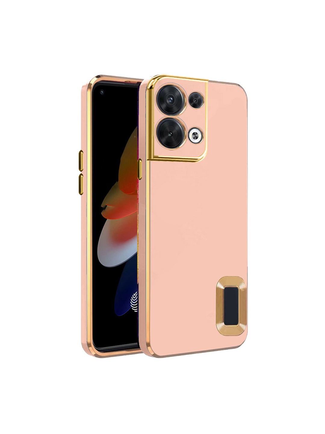 

Karwan Camera Protection Oppo Reno 8 Back Case, Pink