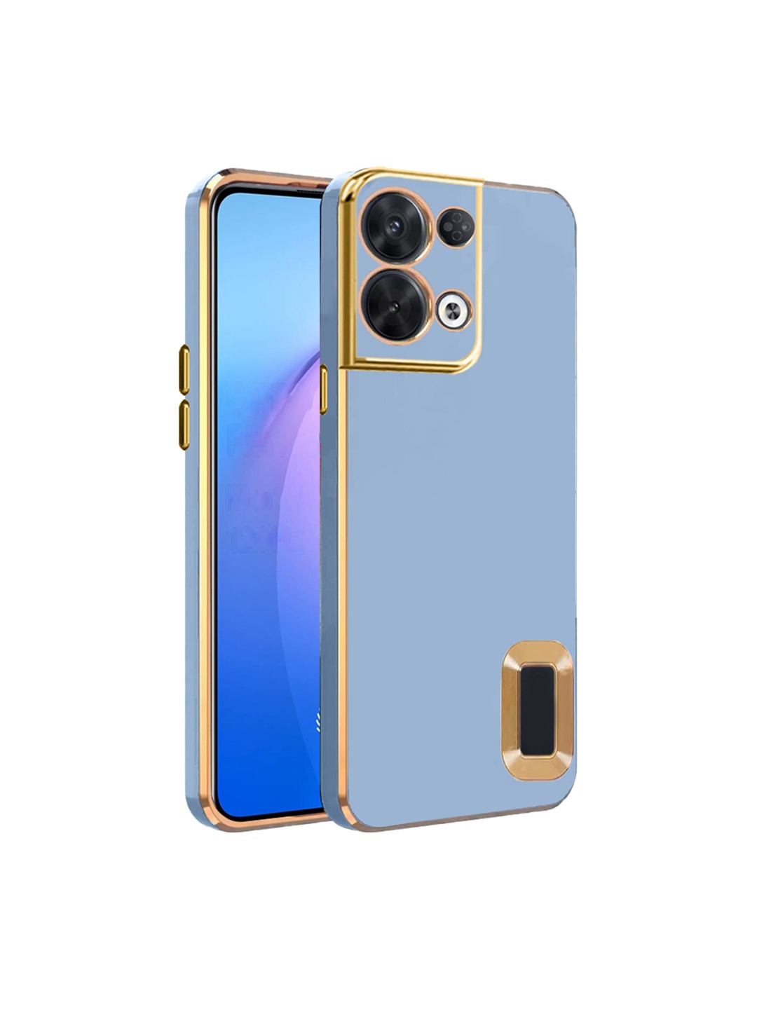 

Karwan Oppo Reno 8 Pro Sweat-Proof Compatible Phone Back Cover, Blue