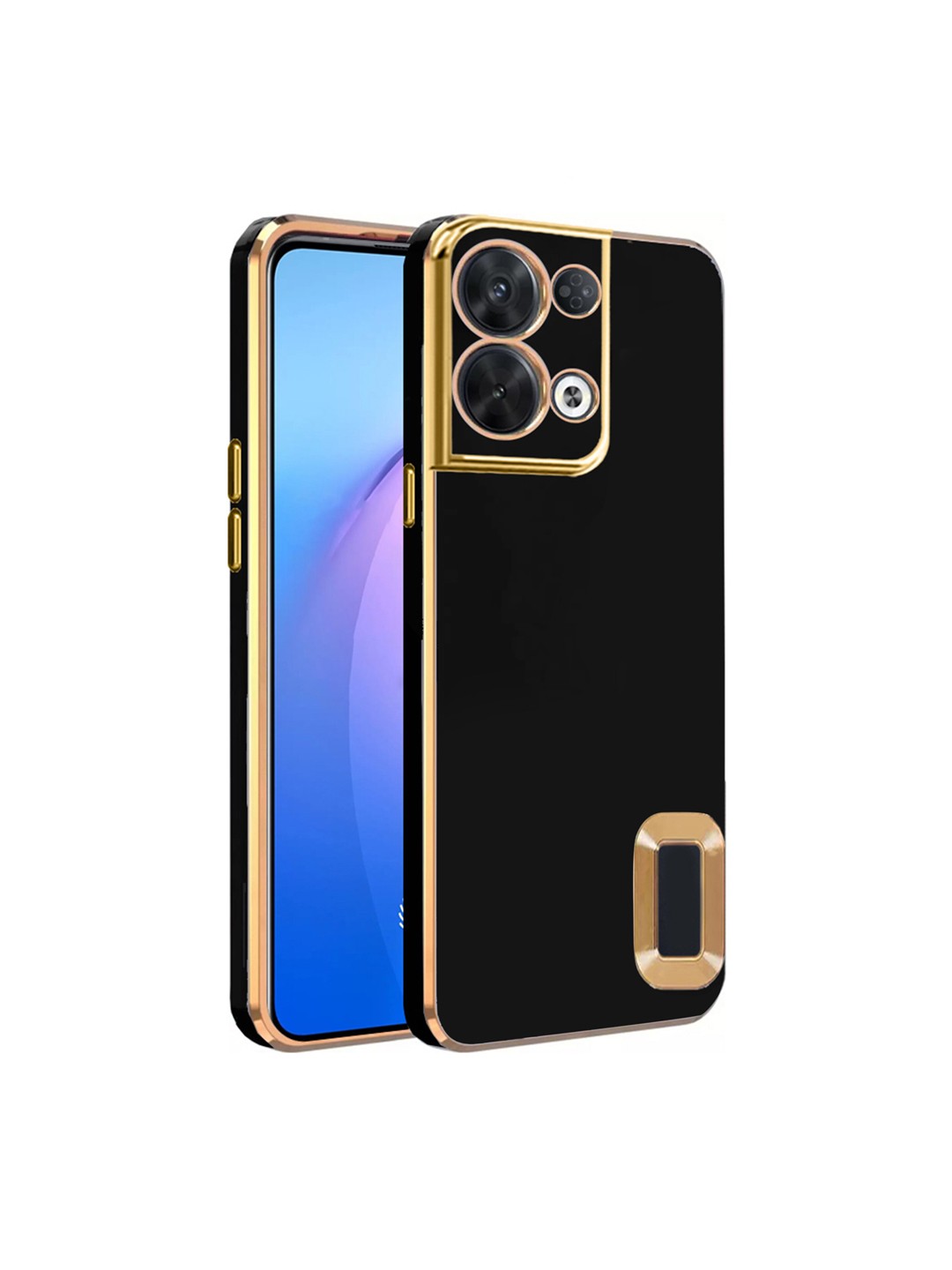 

KARWAN Sweat-Proof Oppo Reno 8 Pro Phone Back Cover, Black