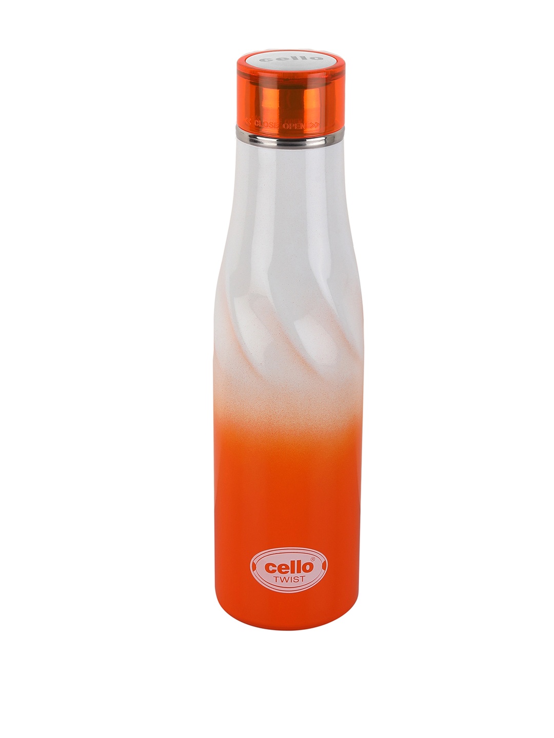 

Cello Twist Orange Stainless Steel Double Walled Vacusteel Flask 600 ml