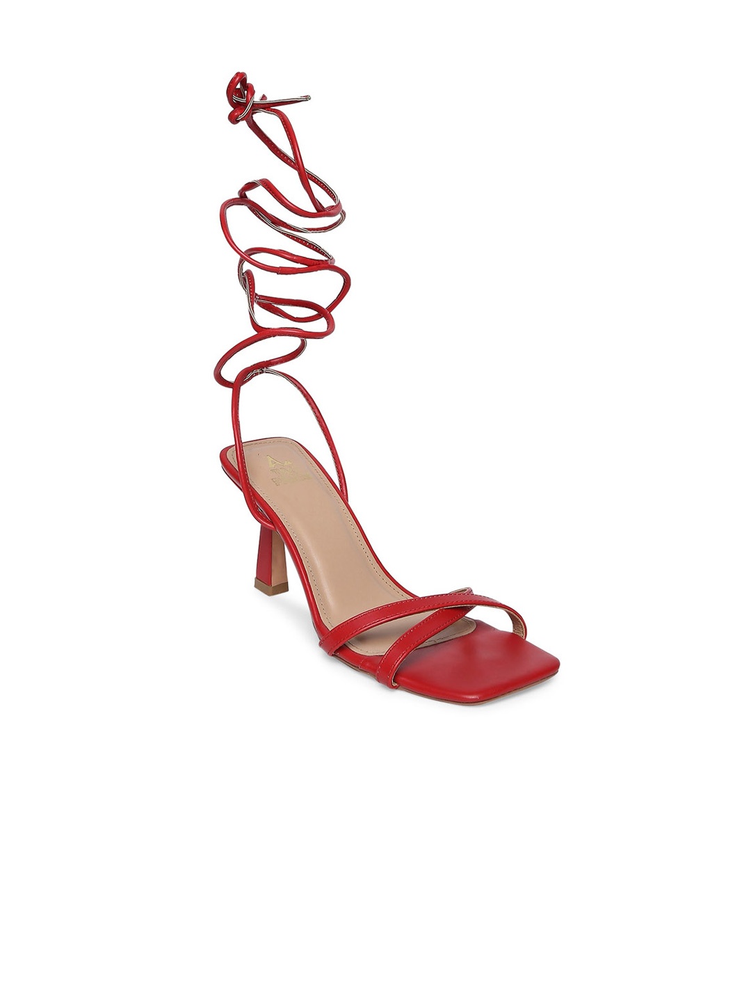 

Tao Paris TESSA High-Top Block Heel Gladiators, Red