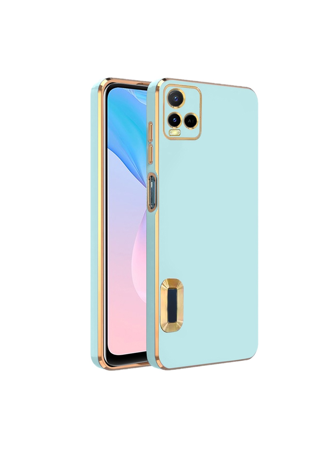 

Karwan Camera Protection Vivo Y21 Phone Back Cover, Green