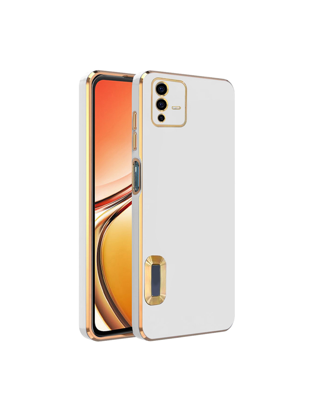 

Karwan Camera Protection Vivo V23 5G Phone Back Cover, White