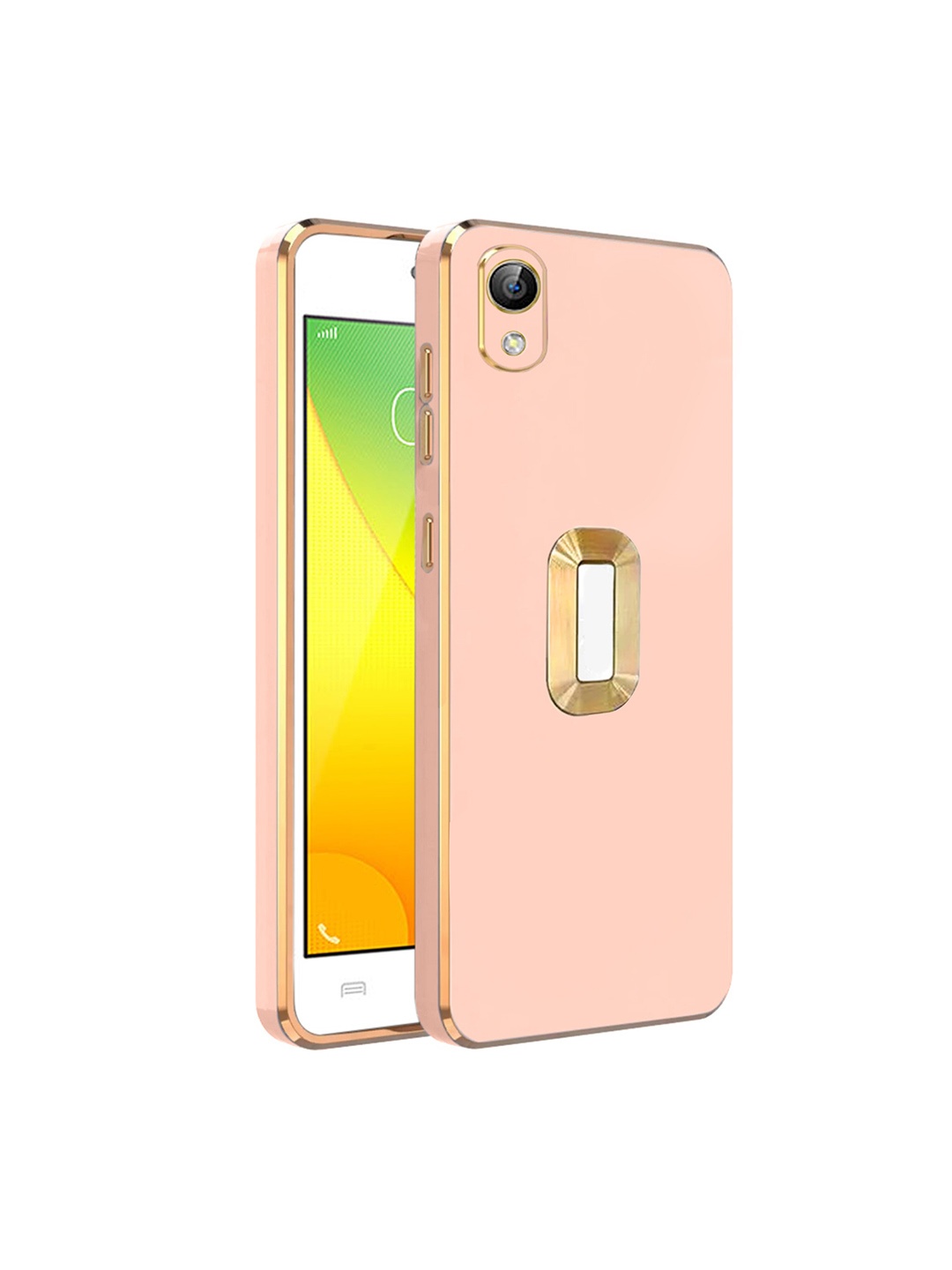 

Karwan Camera Protection Vivo Y51 Phone Back Cover, Peach