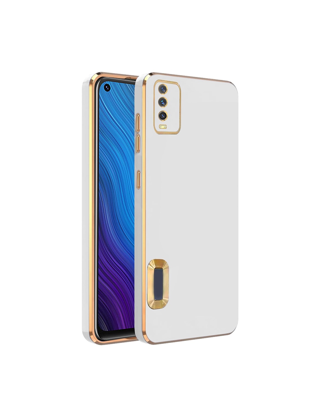

Karwan Camera Protection Vivo Y50 Phone Back Cover, White