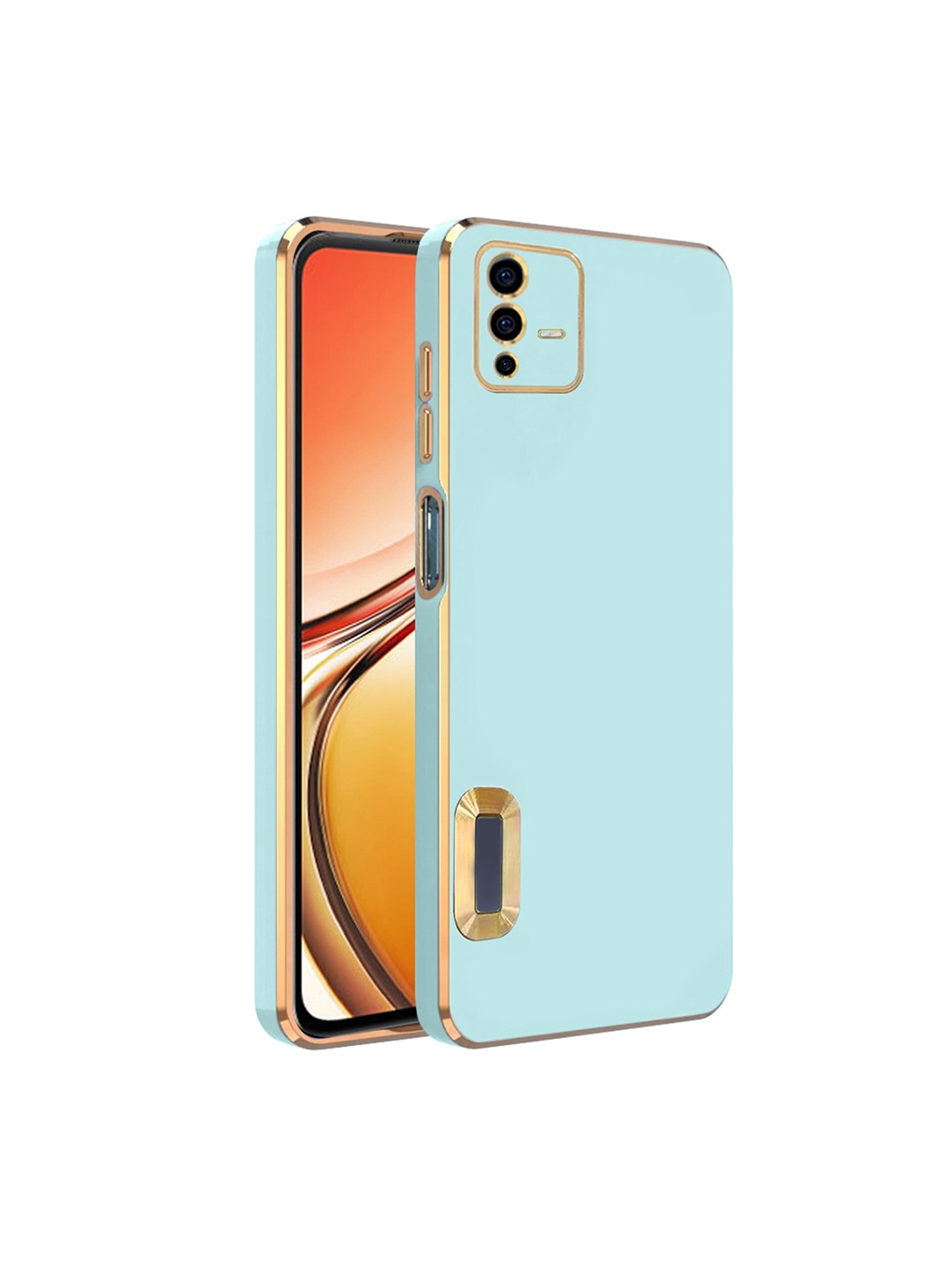 

Karwan Camera Protection Vivo V23 5G Phone Back Cover, Blue