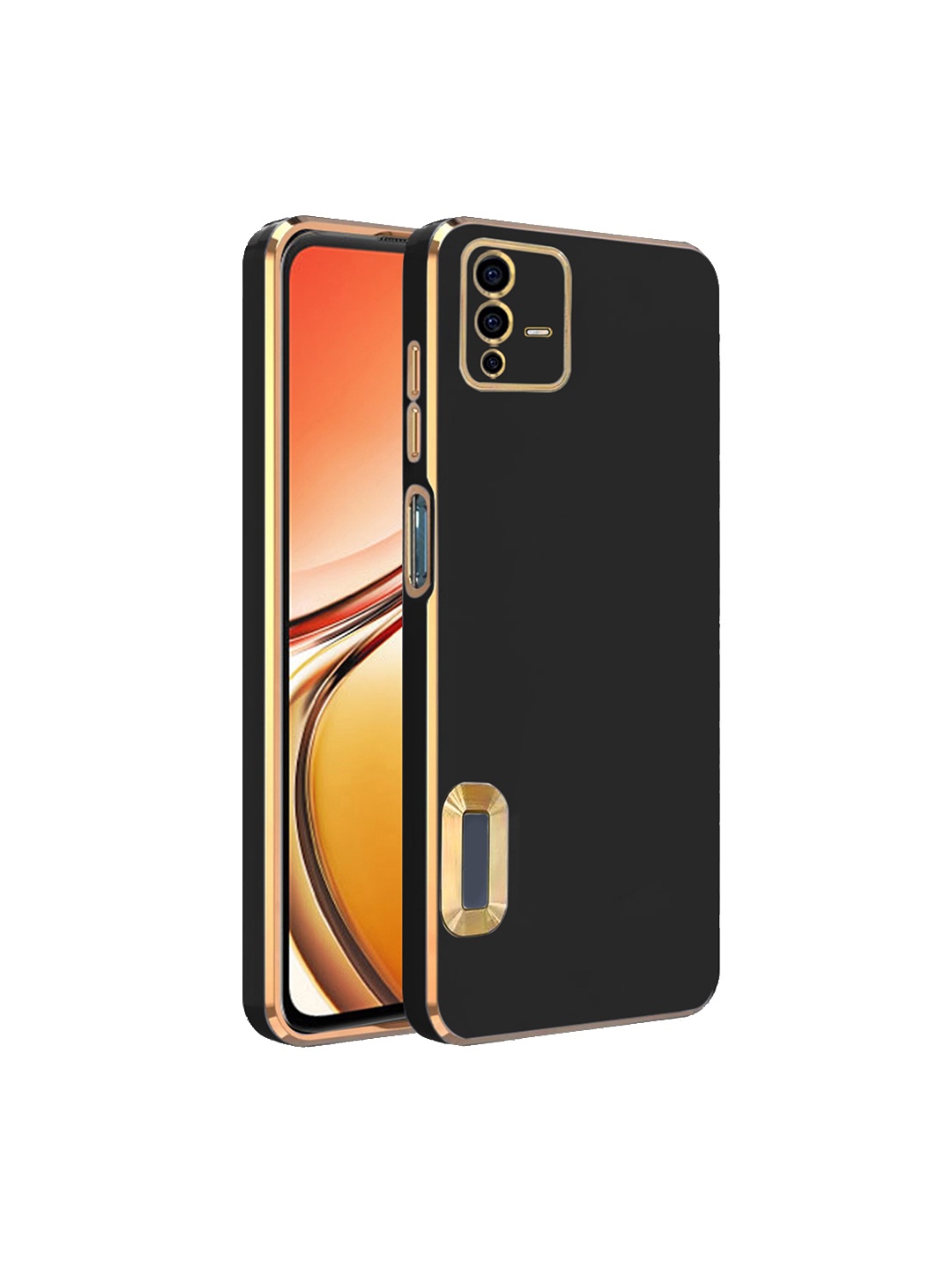 

Karwan Camera Protection Vivo V23 5G Phone Back Cover, Black