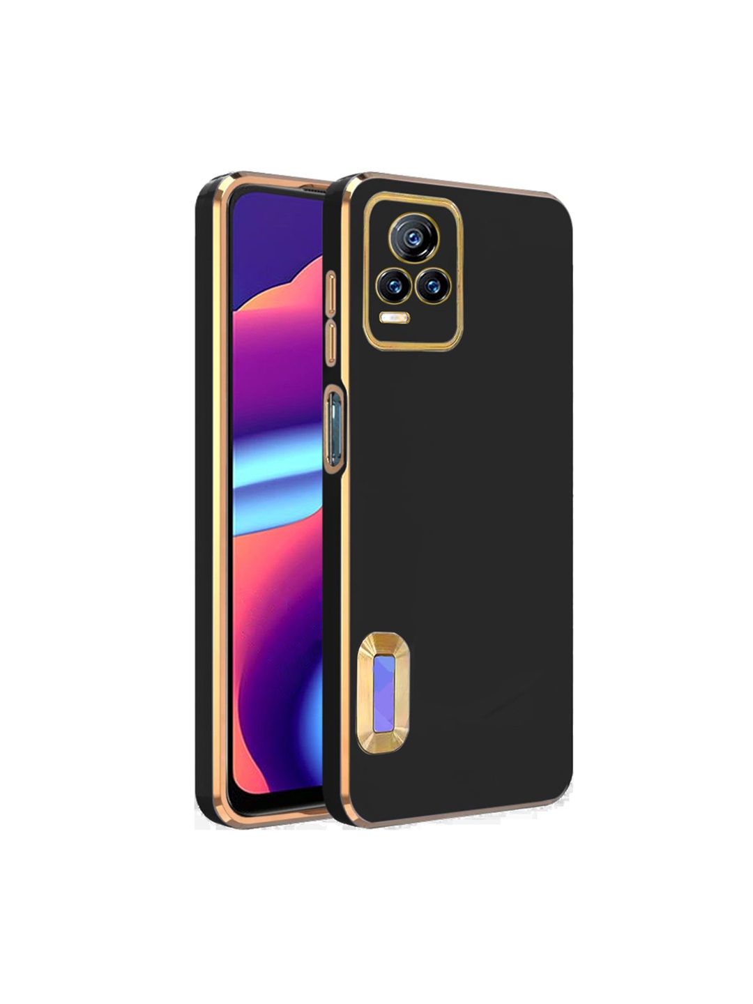 

Karwan Camera Protection Vivo Y73 4G Phone Back Cover, Black