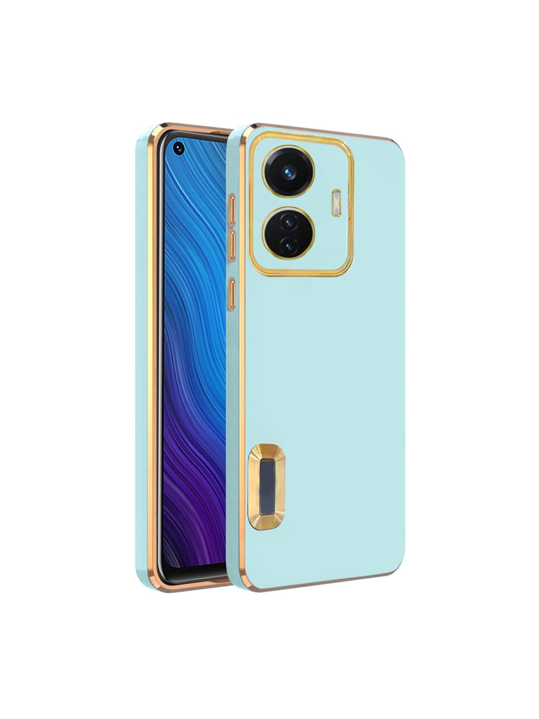 

Karwan Camera Protection Vivo T1 44W Phone Back Cover, Green