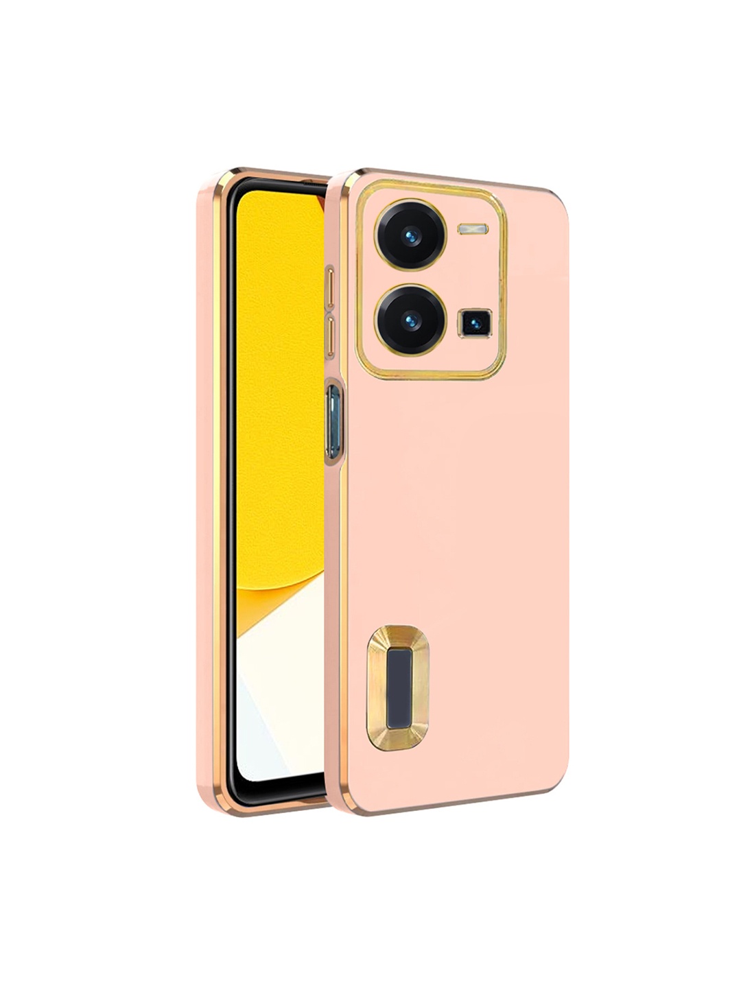 

Karwan Camera Protection Vivo Y35 Back Case, Peach