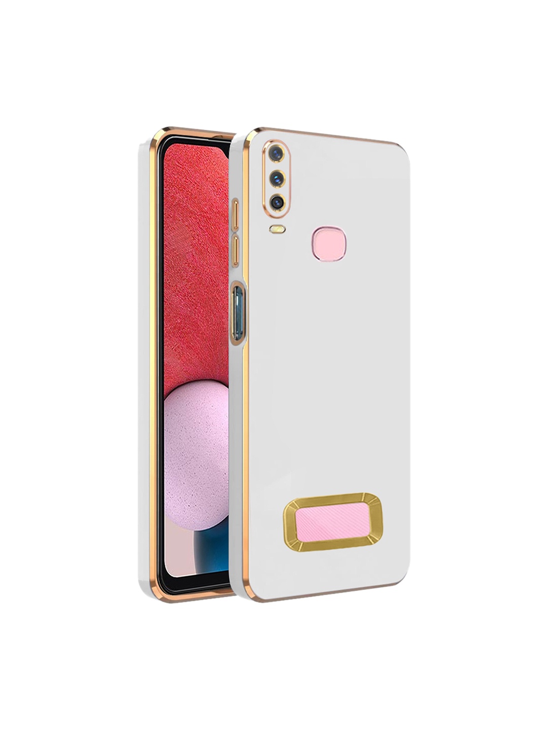 

Karwan Camera Protection Vivo Y17 Phone Back Cover, White