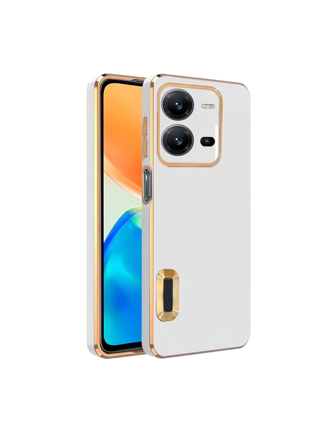 

Karwan Camera Protection Vivo V25 Back Case, White