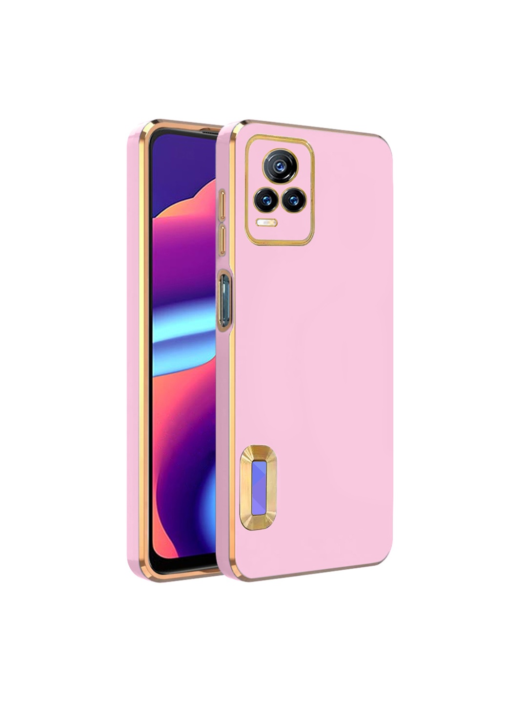 

Karwan Camera Protection Vivo Y73 Back Case, Pink