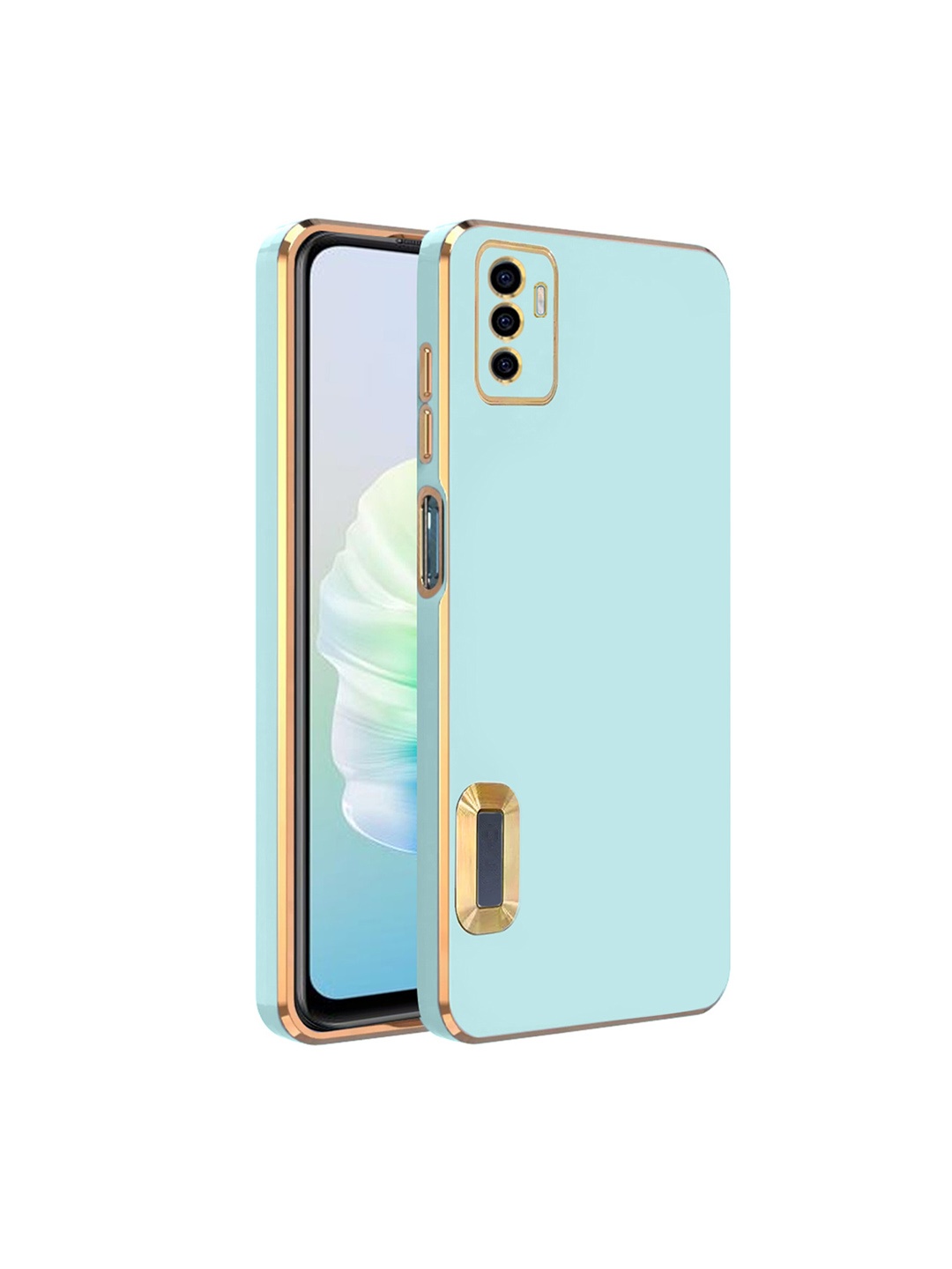 

Karwan Camera Protection Vivo V23E Phone Back Cover, Green