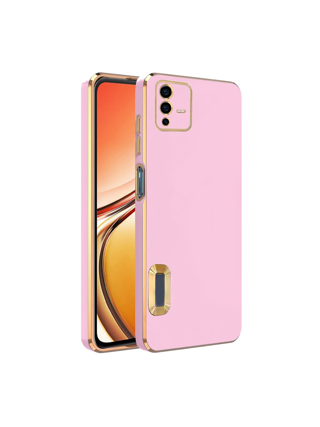 

Karwan Camera Protection Vivo V23 5G Phone Back Cover, Pink