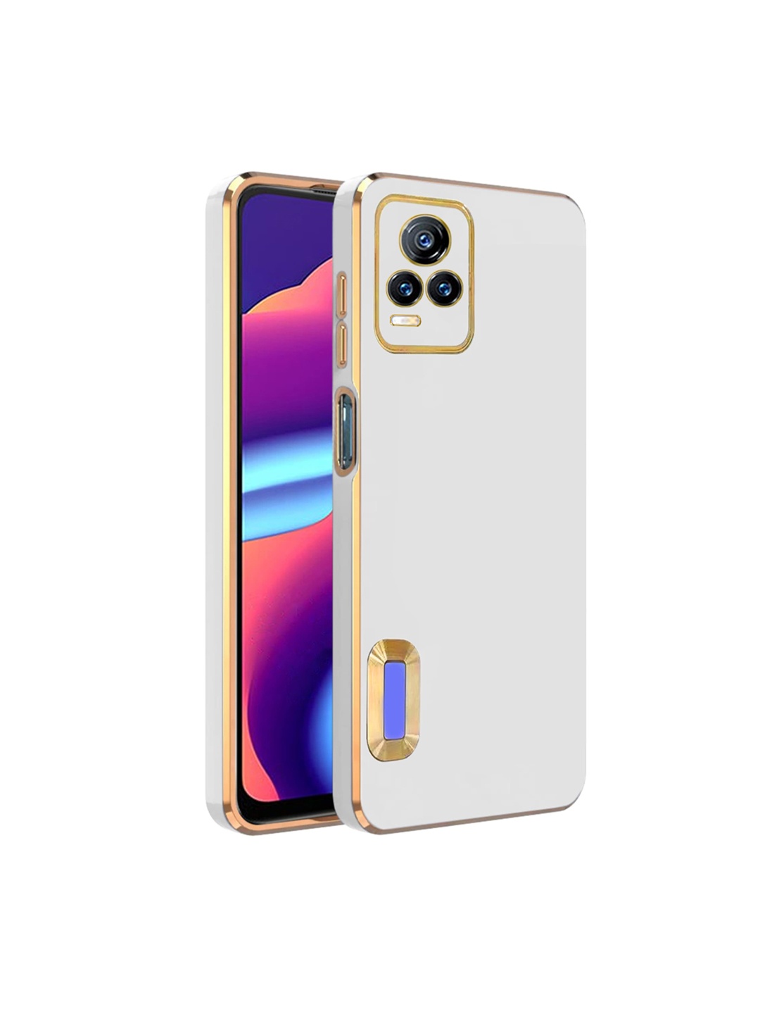 

Karwan Vivo Y73 4G Sweat-Proof Compatible Phone Back Cover, White