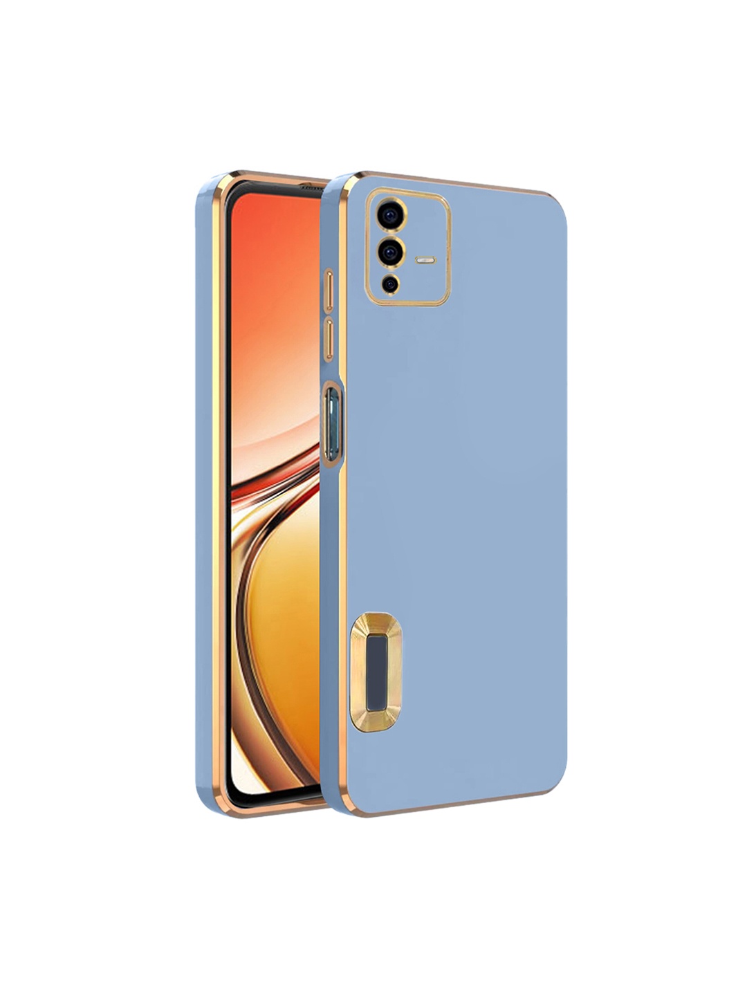 

Karwan Camera Protection Vivo V23 Back Case, Blue