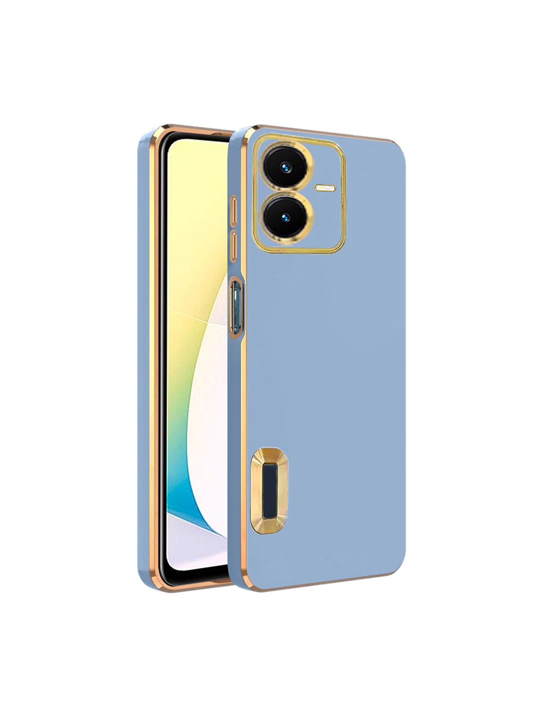 

Karwan Camera Protection Vivo Y22 Back Case, Blue