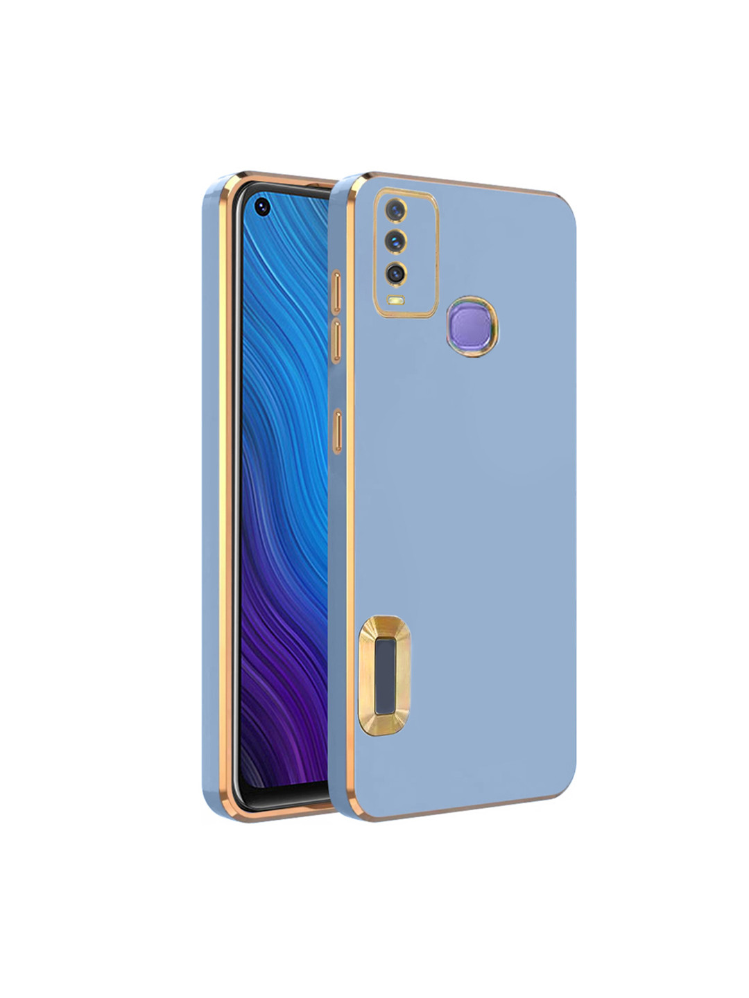 

Karwan Camera Protection Vivo Y50 Back Case, Blue