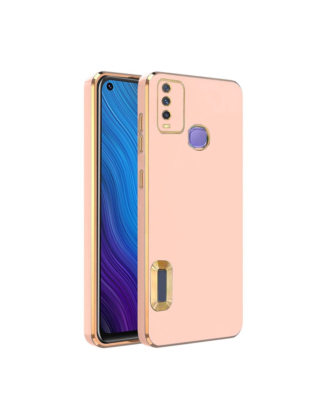 

Karwan Camera Protection Vivo Y50 Phone Back Cover, Pink