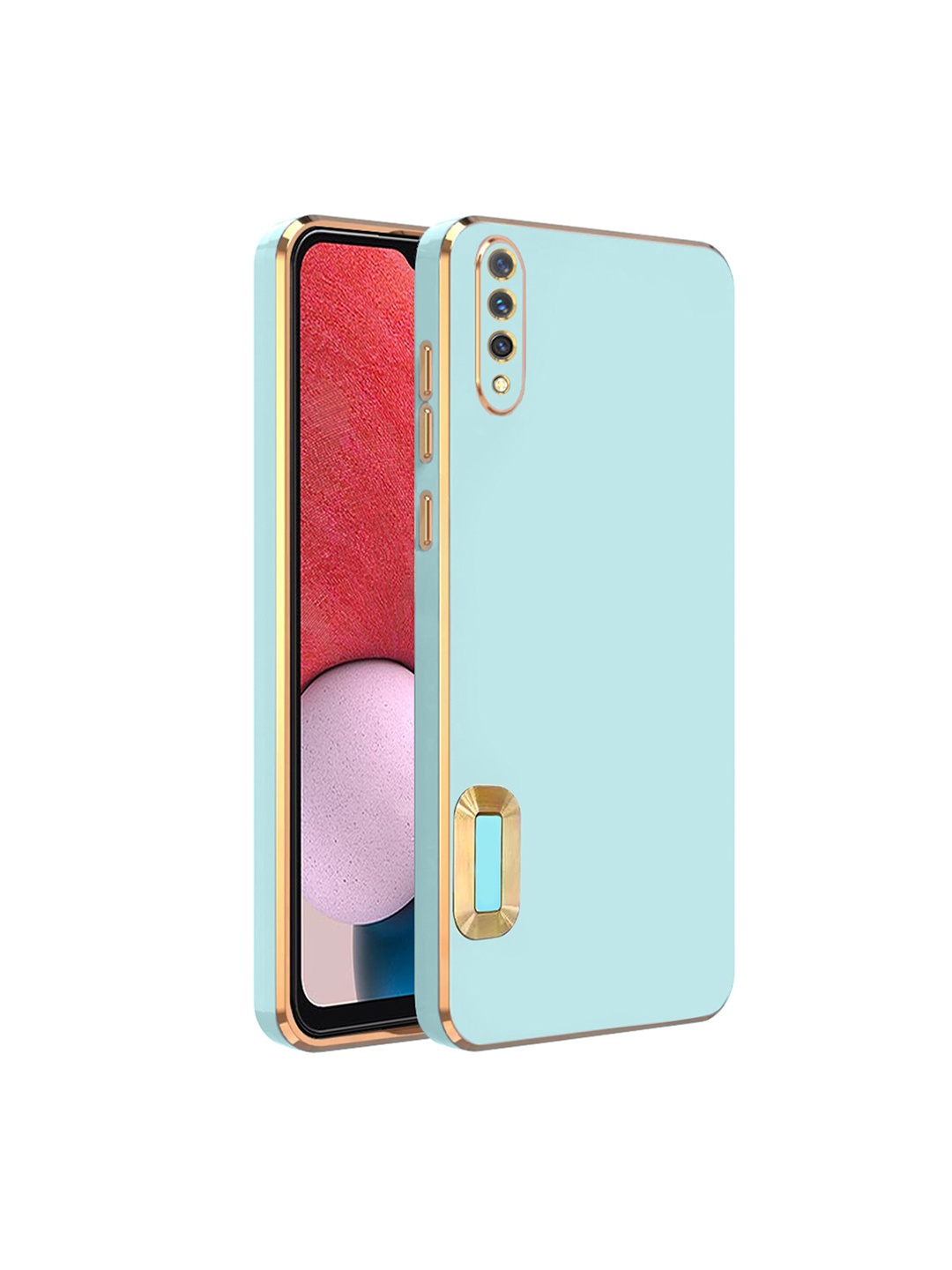 

Karwan Camera Protection Vivo Y19 Phone Back Cover, Green
