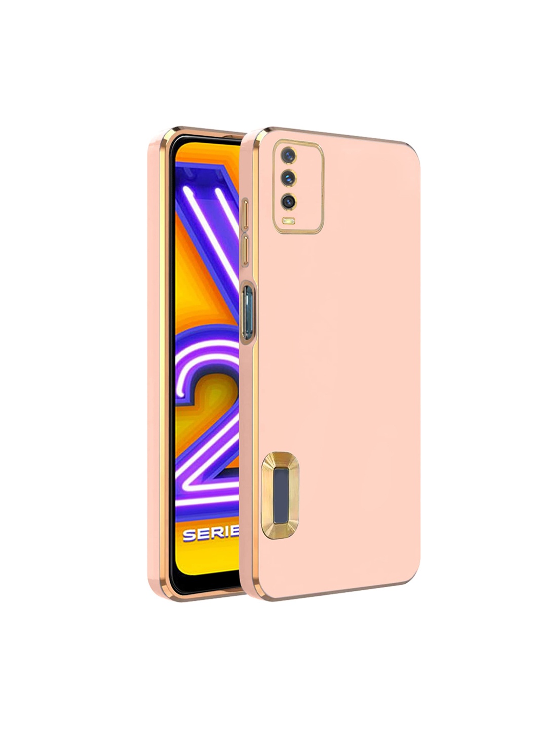 

Karwan Camera Protection Vivo Y20 Back Case, Pink