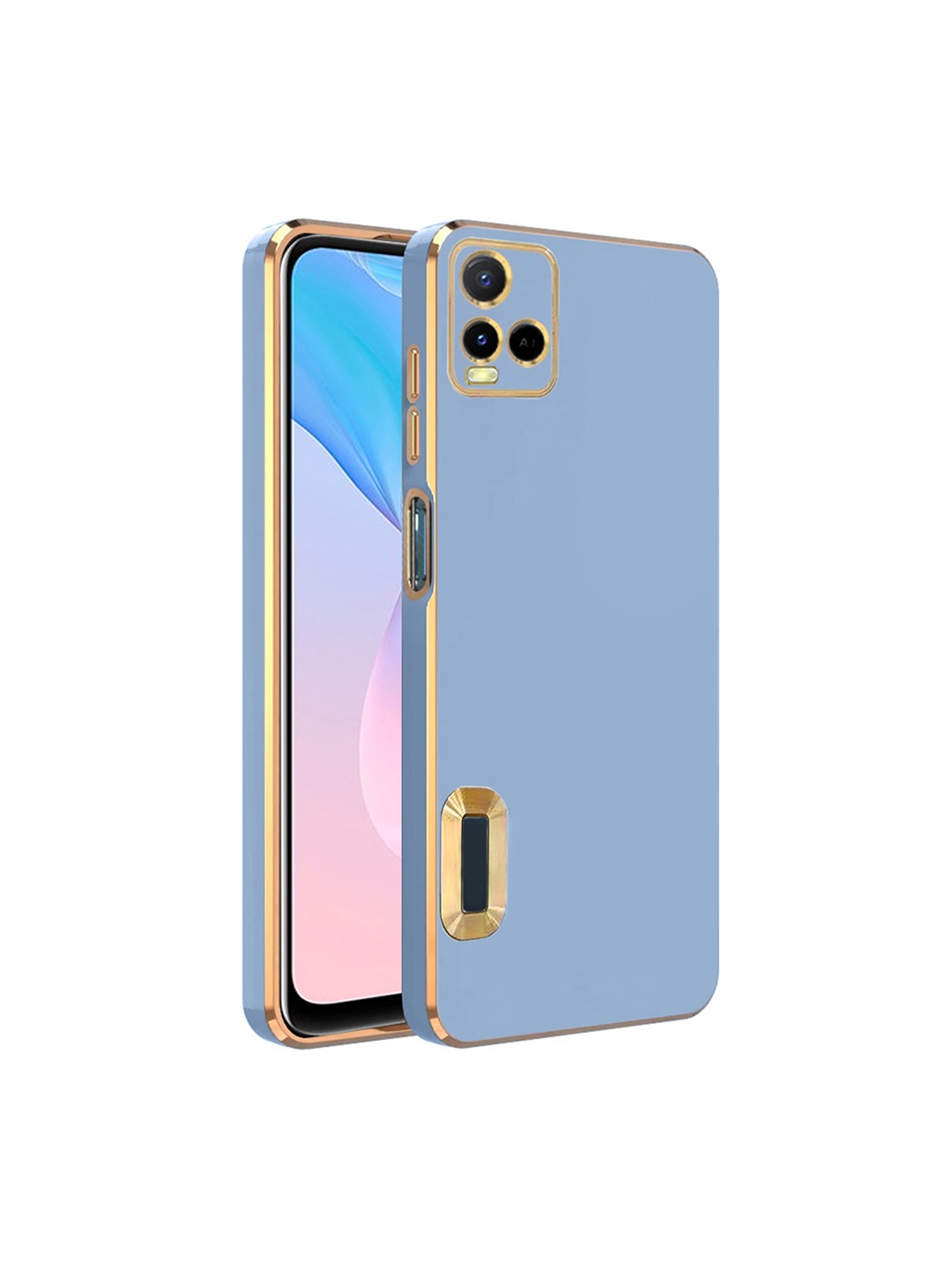 

Karwan Camera Protection Vivo Y21Phone Back Case, Blue