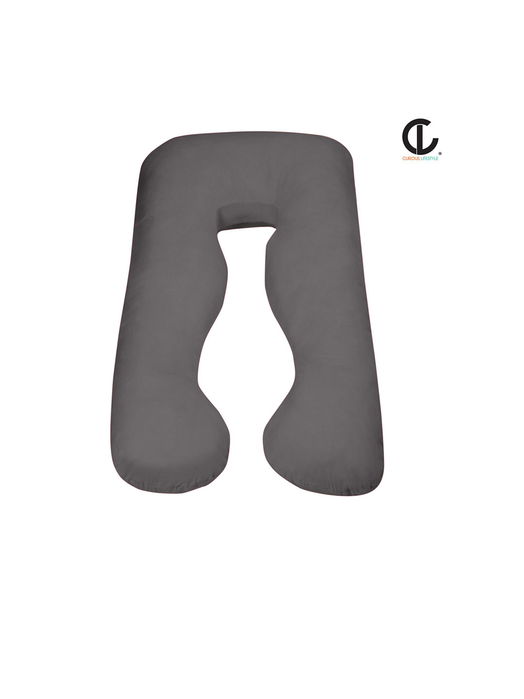 

CURIOUS LIFESTYLE Grey Maternity Hollow Fiber Pillow With Zip Cover