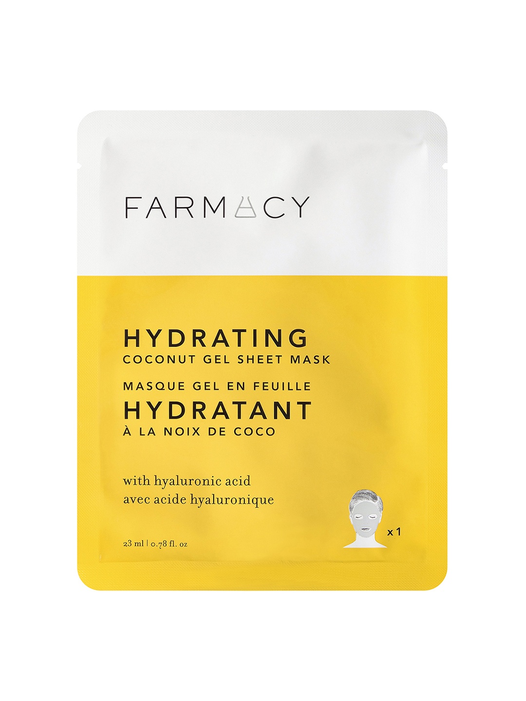 

Farmacy Beauty Coconut Soothing Gel Sheet Mask with Hyaluronic Acid 23ml - Hydrating, Yellow